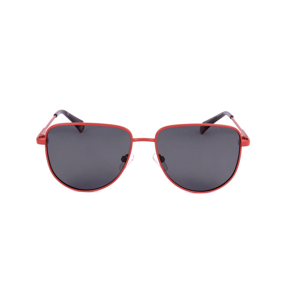 Polaroid Orangefarbene Edelstahl-Sonnenbrille