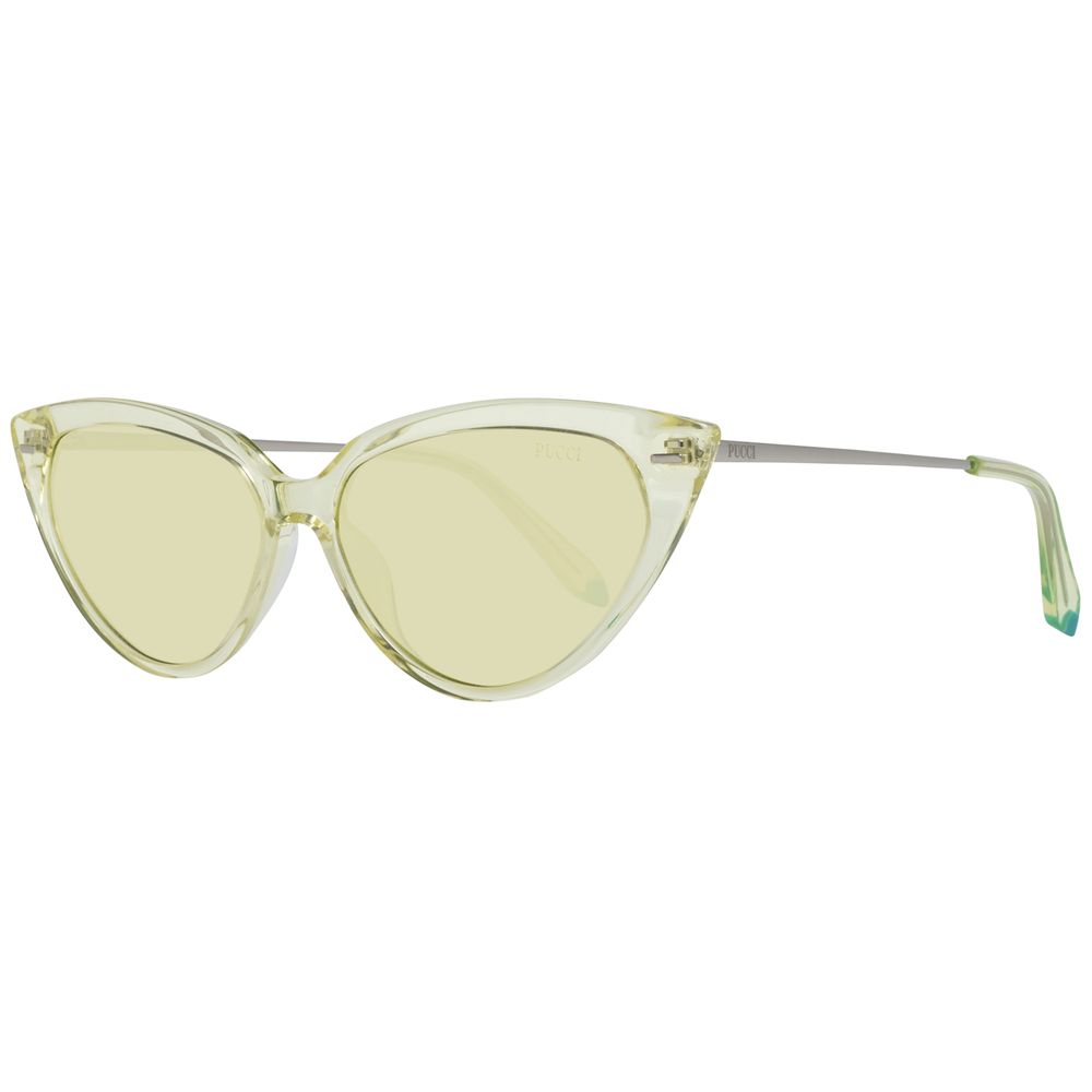 Emilio Pucci Gelbe Metall-Sonnenbrille