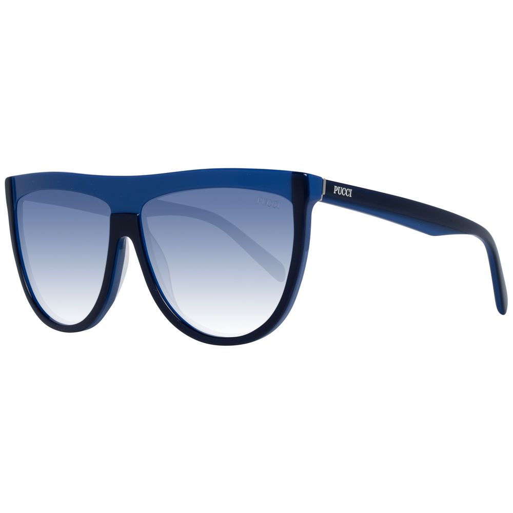 Emilio Pucci Blaue Plastiksonnenbrille