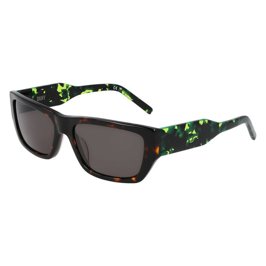 DKNY Braune Acetat-Sonnenbrille