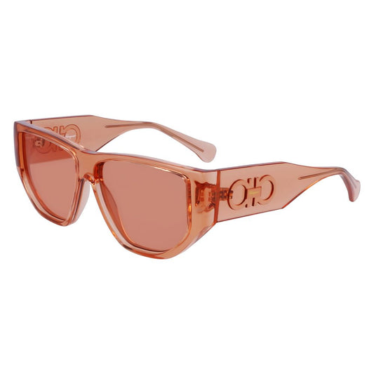 Ferragamo Orange gespritzte Sonnenbrille