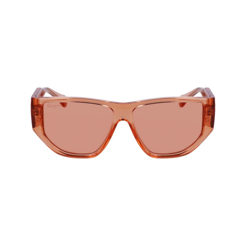 Ferragamo Orange gespritzte Sonnenbrille