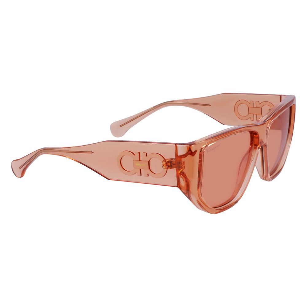 Ferragamo Orange gespritzte Sonnenbrille