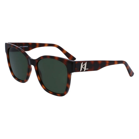 Karl Lagerfeld Braun gespritzte Sonnenbrille