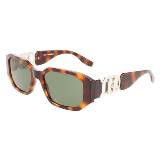 Karl Lagerfeld Braun gespritzte Sonnenbrille