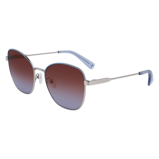 Longchamp Graue Metall-Sonnenbrille