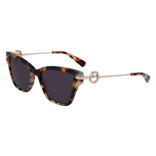 Longchamp Braune Acetat-Sonnenbrille