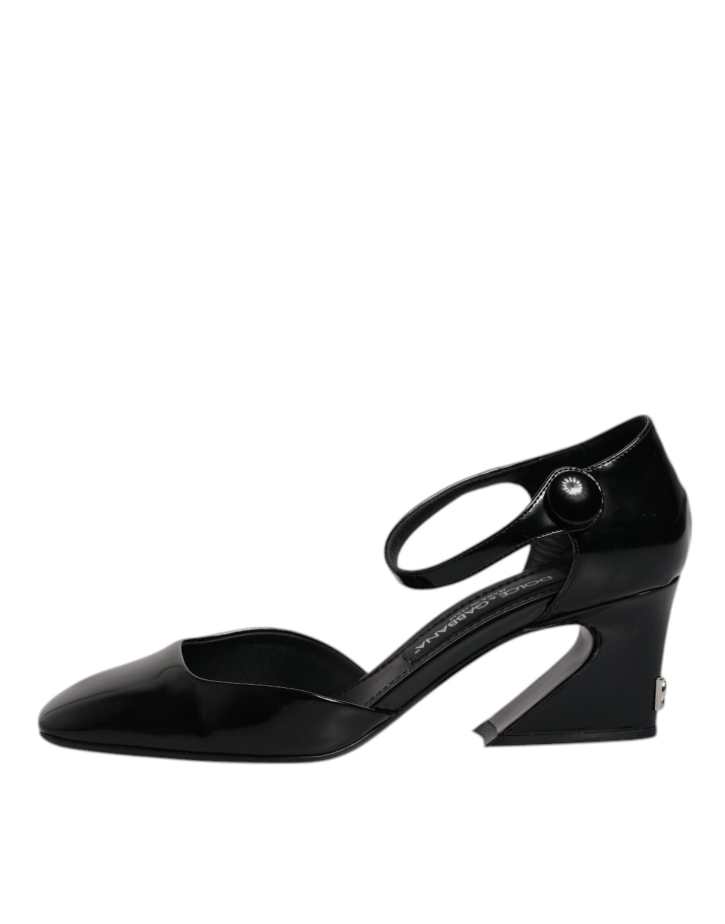 Dolce & Gabbana Schwarze Leder Jackie Riemchensandalen Schuhe