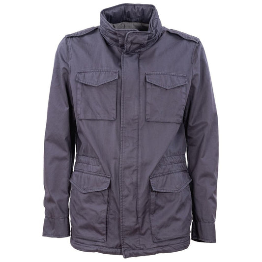 Herno Blaue Baumwolljacke