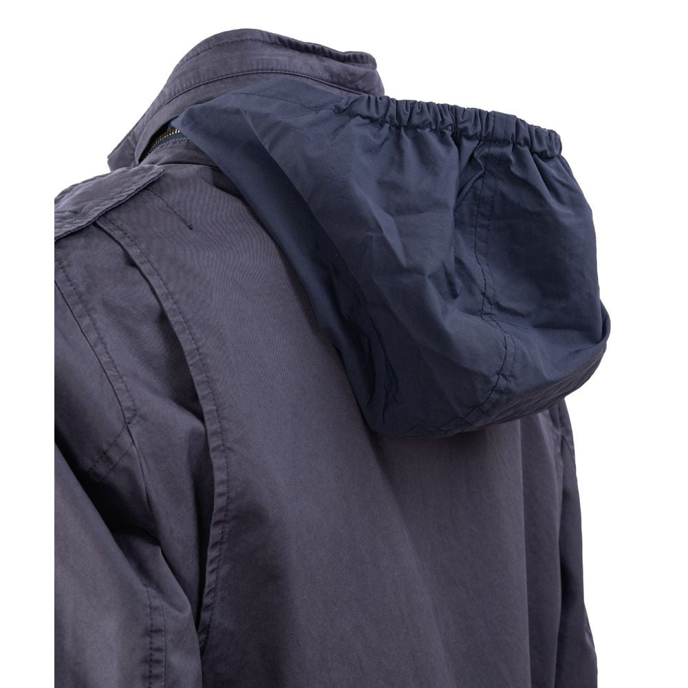 Herno Blaue Baumwolljacke
