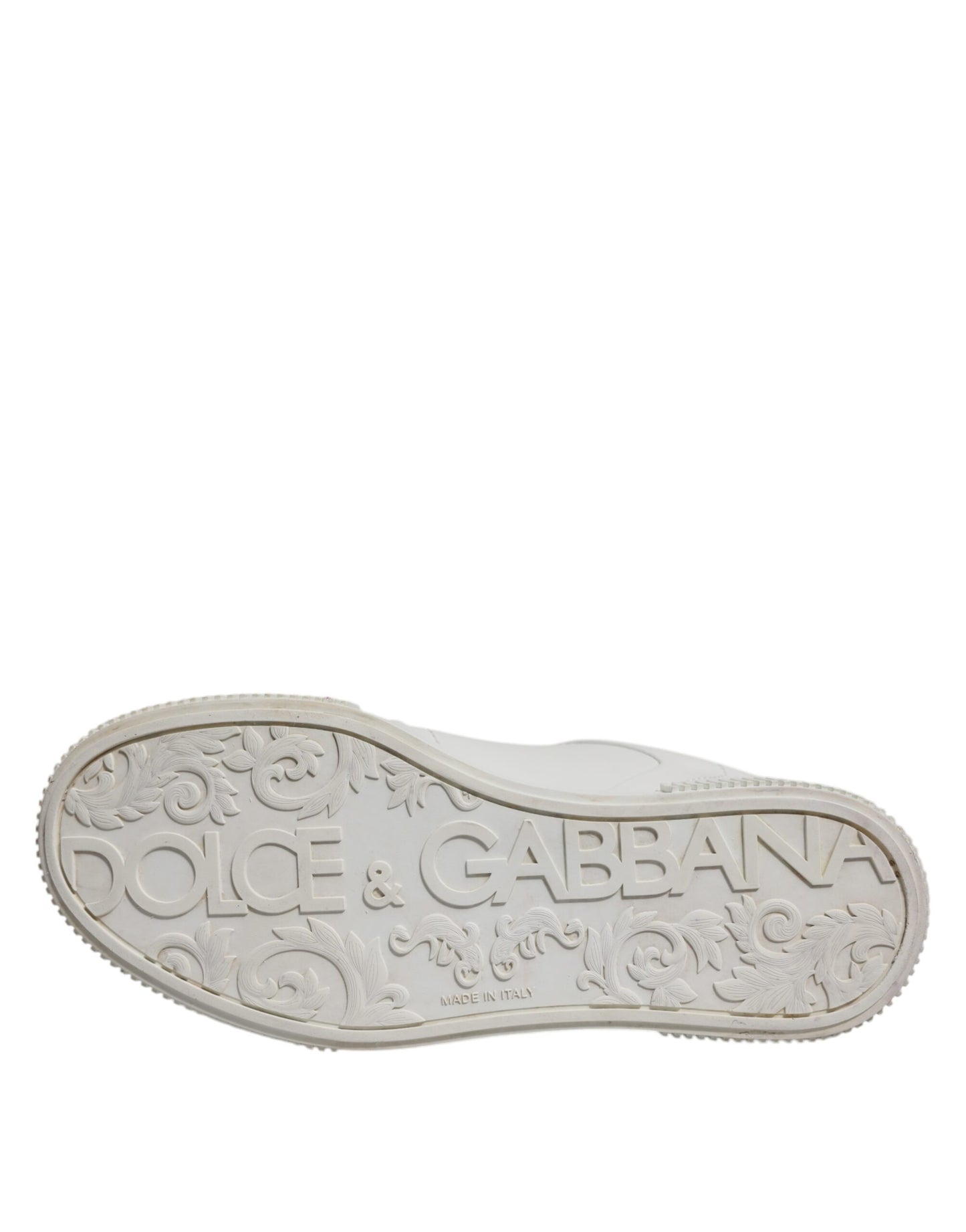Dolce & Gabbana Weiß Miami Leder Low Top Turnschuhe Schuhe