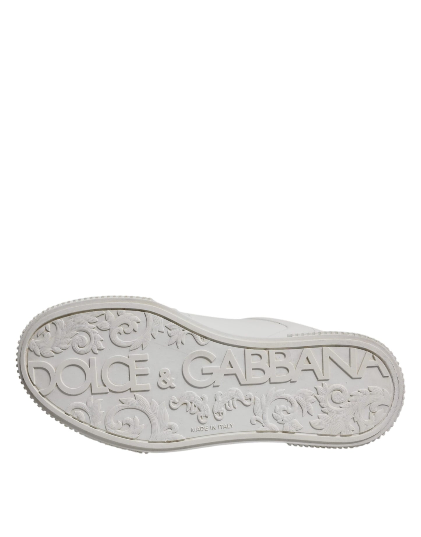 Dolce & Gabbana Weiß Miami Leder Low Top Turnschuhe Schuhe
