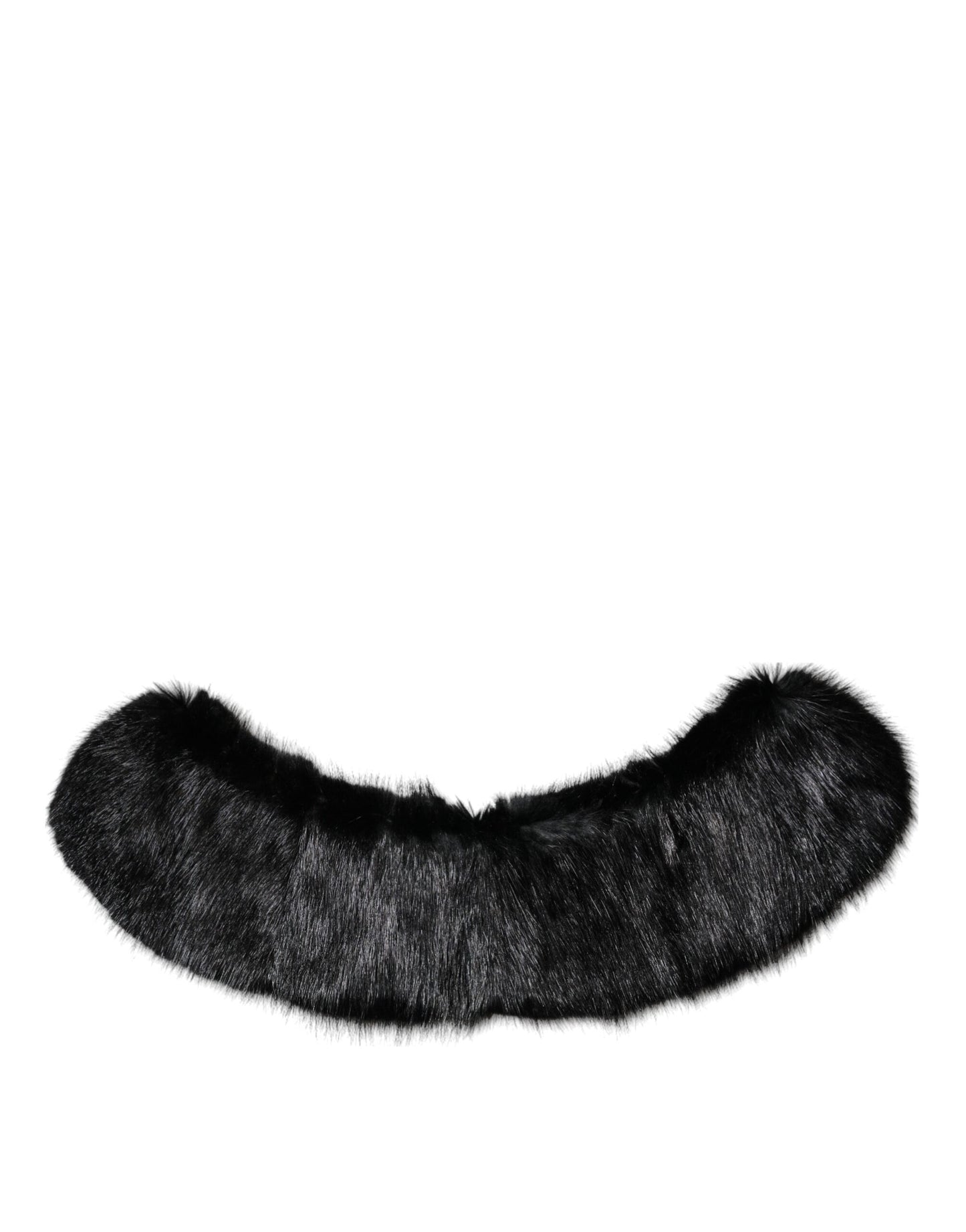 Dolce & Gabbana Schwarzer Pelzschal Hals Wrap Cover Kragenschal