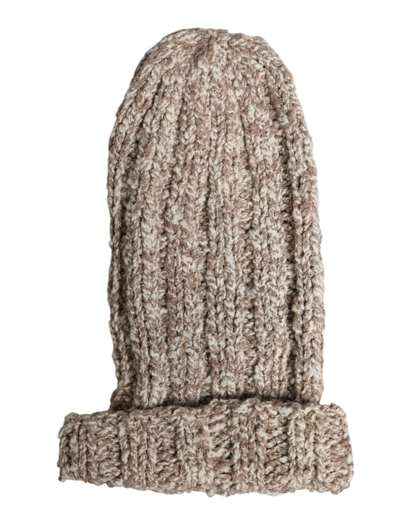 Dolce & Gabbana Beige Wolle gestrickt Skimaske Balaclava Hut