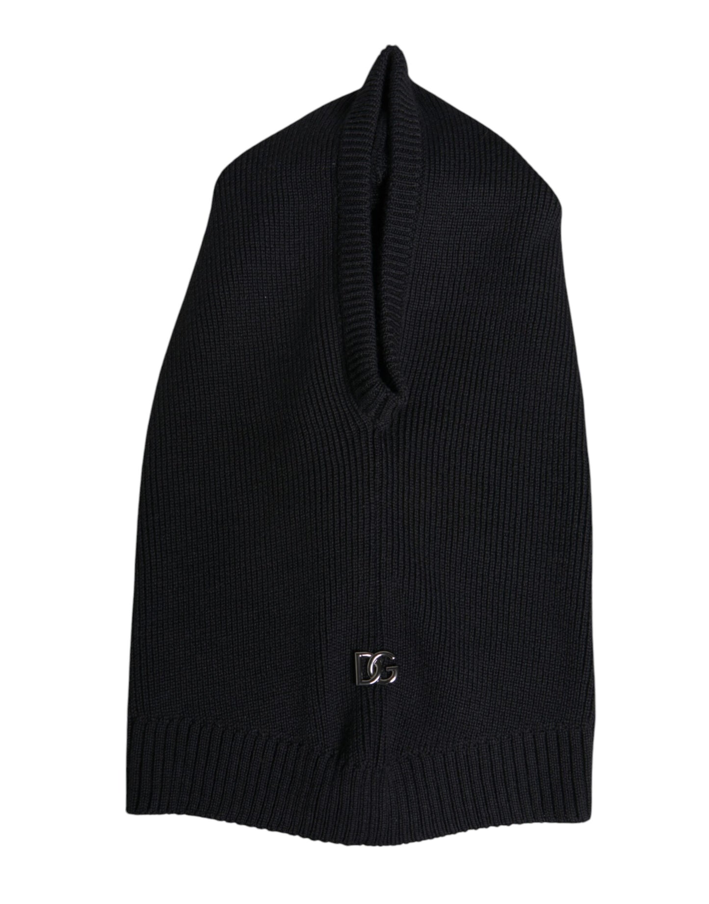 Dolce & Gabbana Schwarzer Woll-Ganzkopfwickel Balaclava Hut
