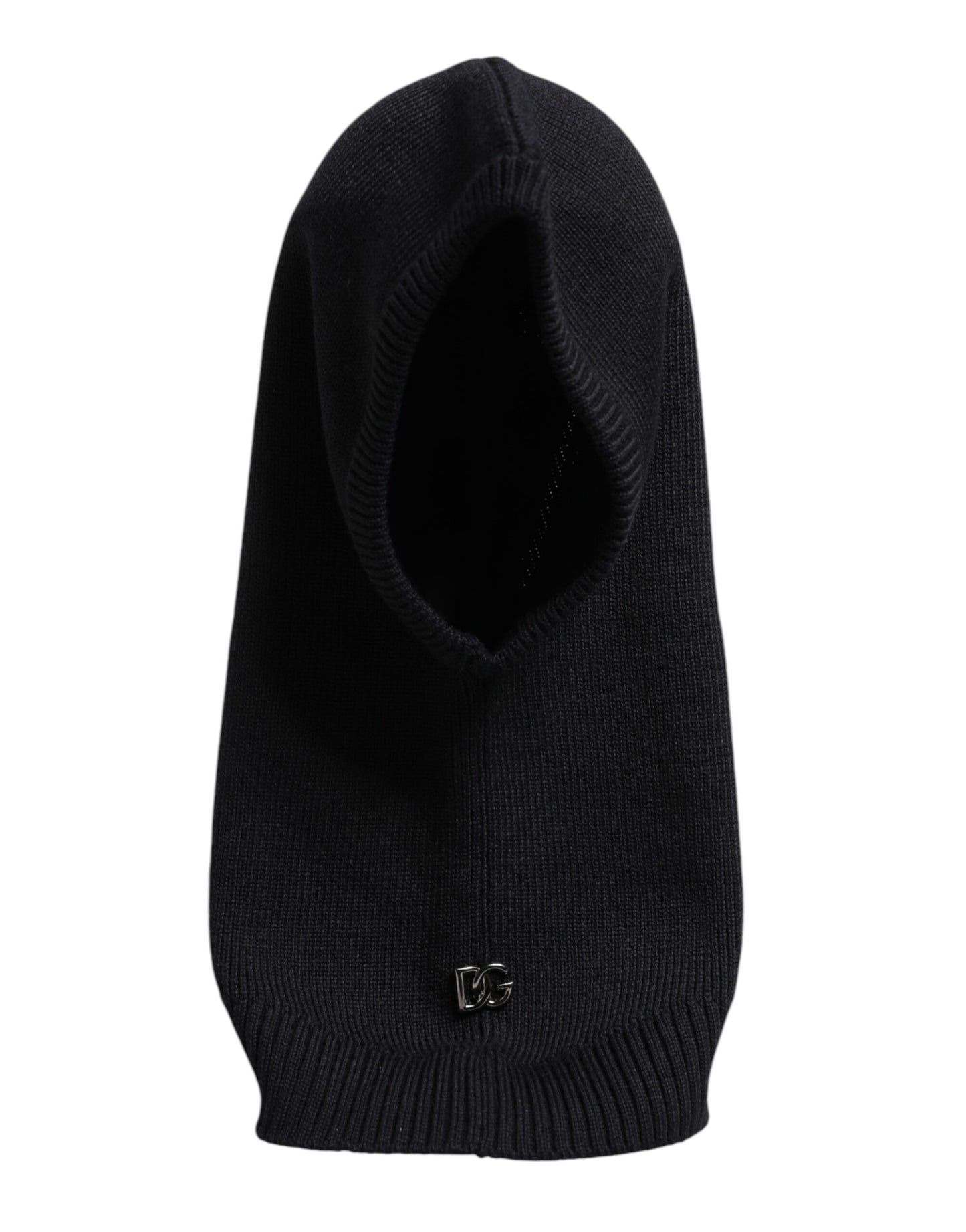 Dolce & Gabbana Schwarzer Woll-Ganzkopfwickel Balaclava Hut