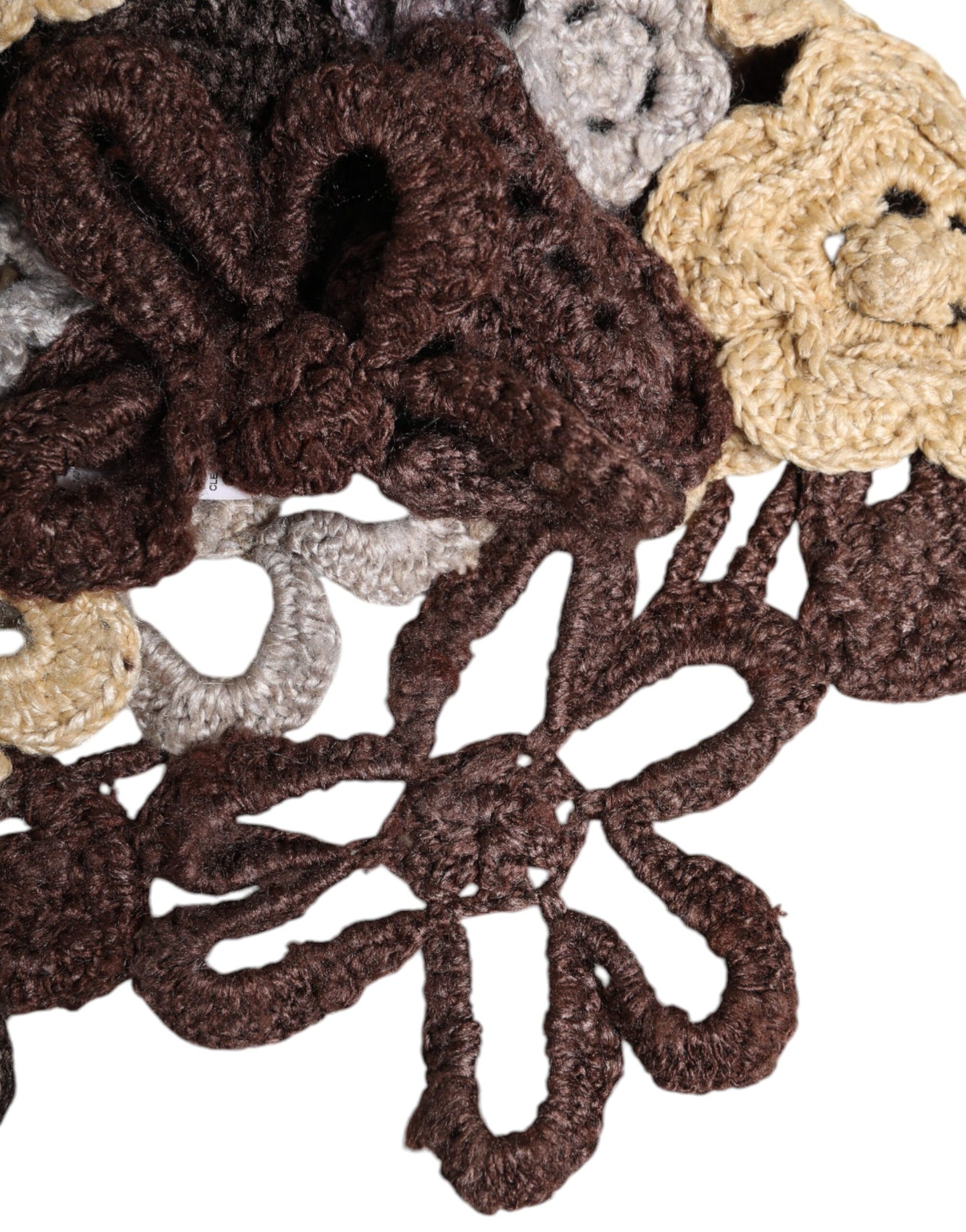 Dolce & Gabbana Multicolor Floral Seide häkeln Beanie Hut