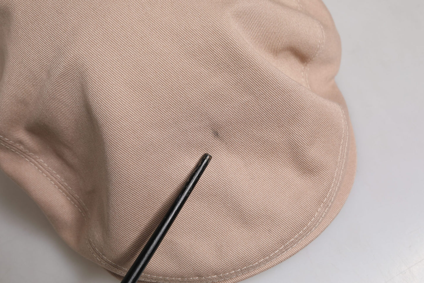 Dolce & Gabbana Beige Baumwolle Newsboy Capello Cabbie Hut