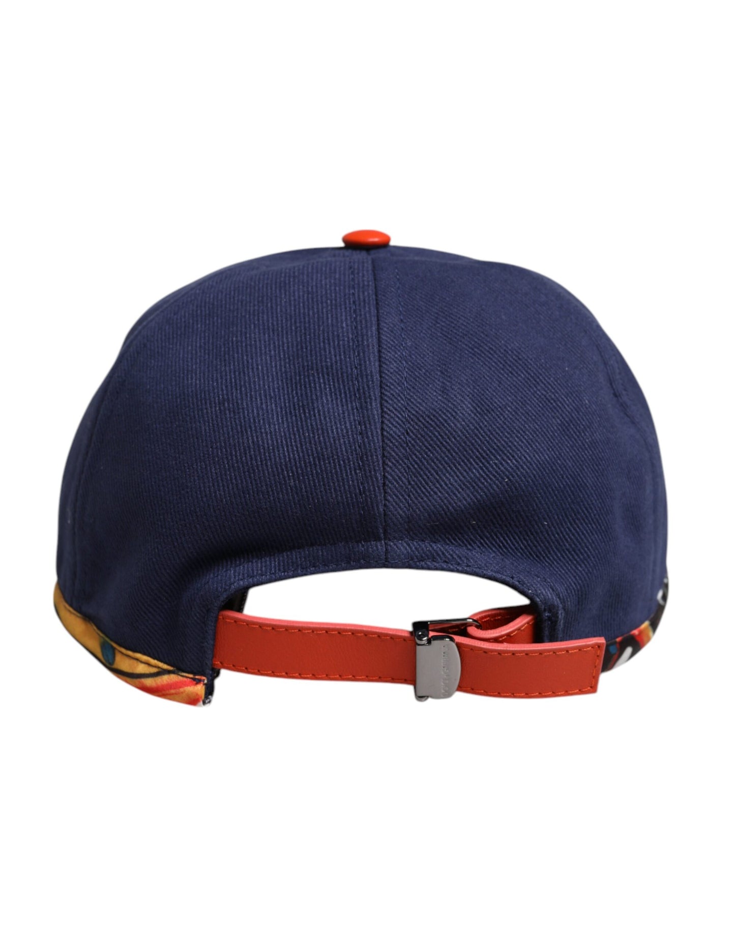 Dolce & Gabbana Baseballkappe aus blauer Baumwolle mit 6 Feldern