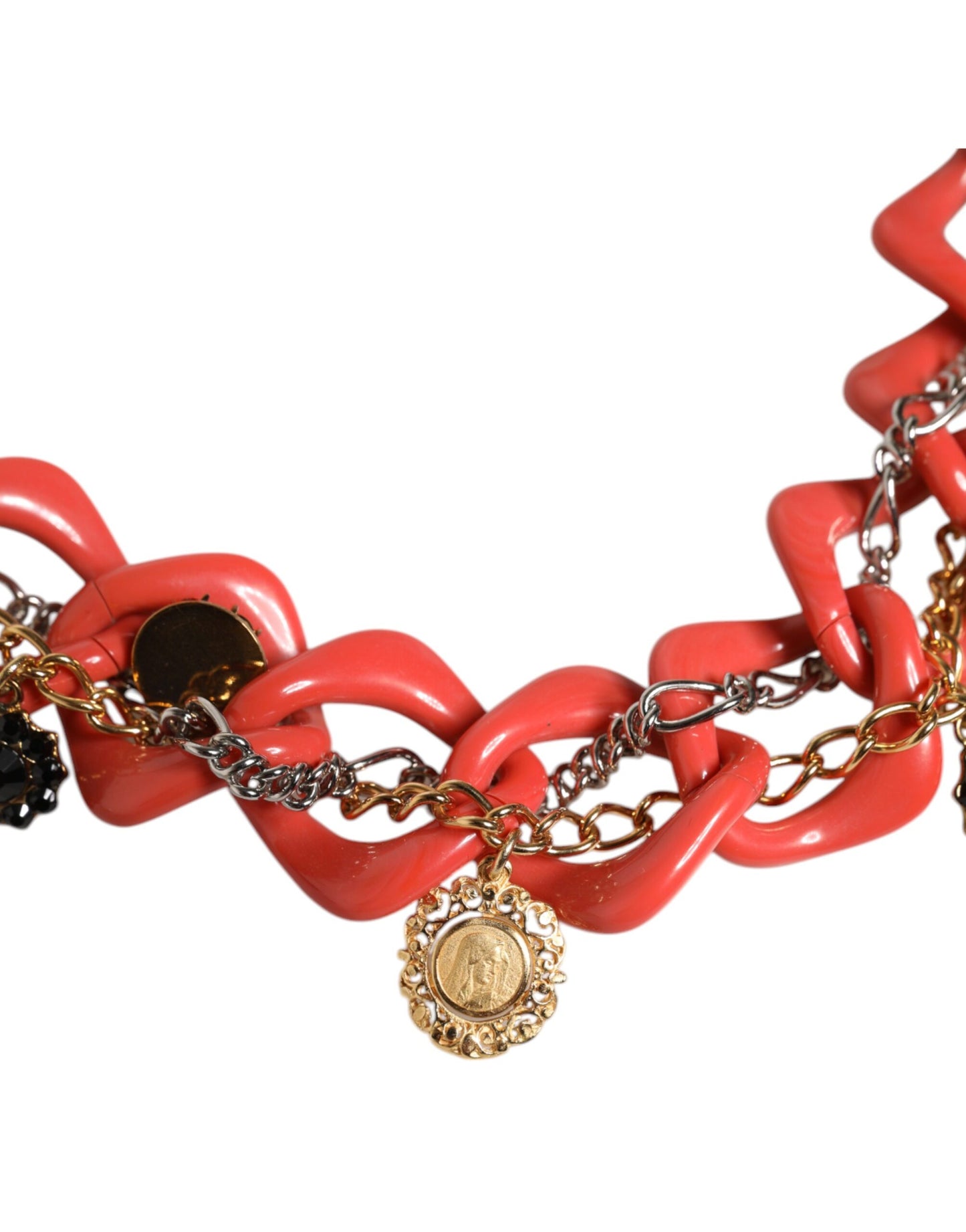 Dolce & Gabbana Mehrfarbiger verzierter Kettengürtel für die Taille