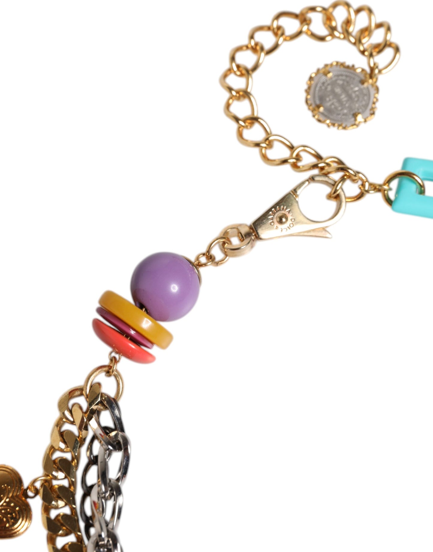 Dolce & Gabbana Mehrfarbiger verzierter Kettengürtel für die Taille