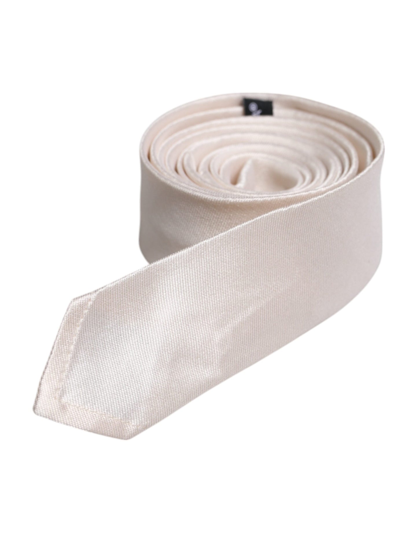 Dolce & Gabbana Weiße Seidenkrawatte, verstellbar