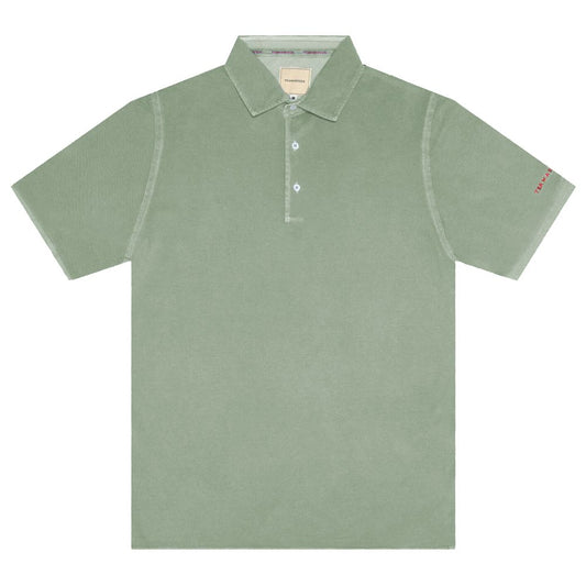 Tramarossa Grünes Baumwoll-Poloshirt
