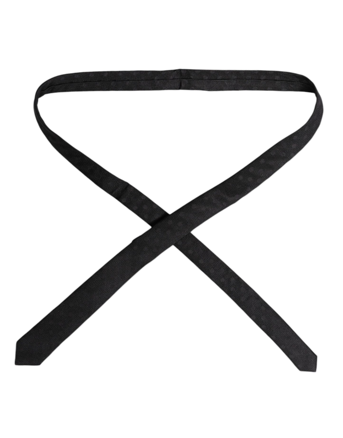 Dolce & Gabbana Schwarze Kreise Seidenkrawatte verstellbar