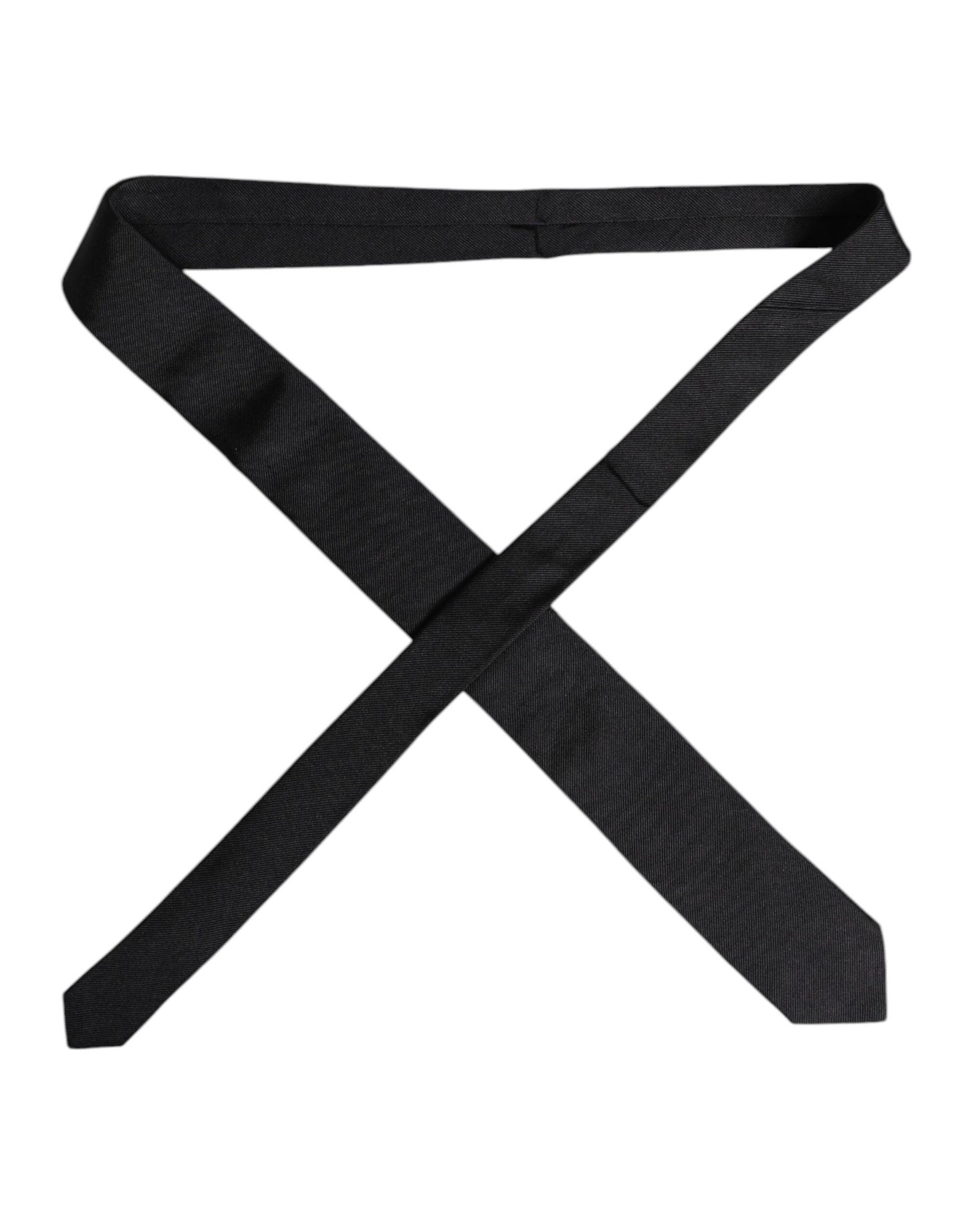 Dolce & Gabbana Schwarze Seidenkrawatte, verstellbar