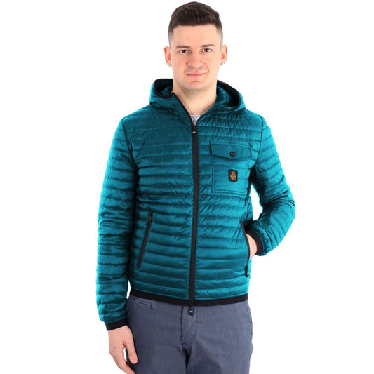 Refrigiwear Blaue Nylonjacke