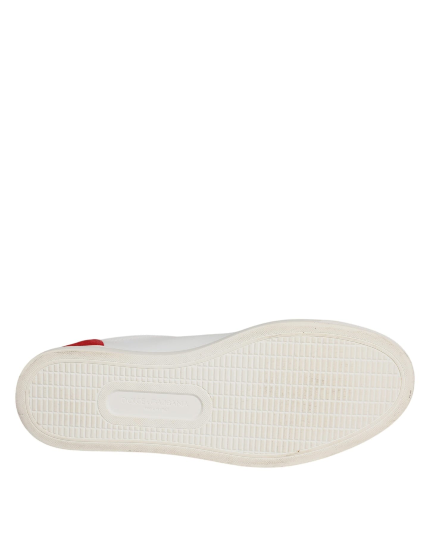 Dolce & Gabbana Weiß Wildleder Leder Low Top Turnschuhe Schuhe