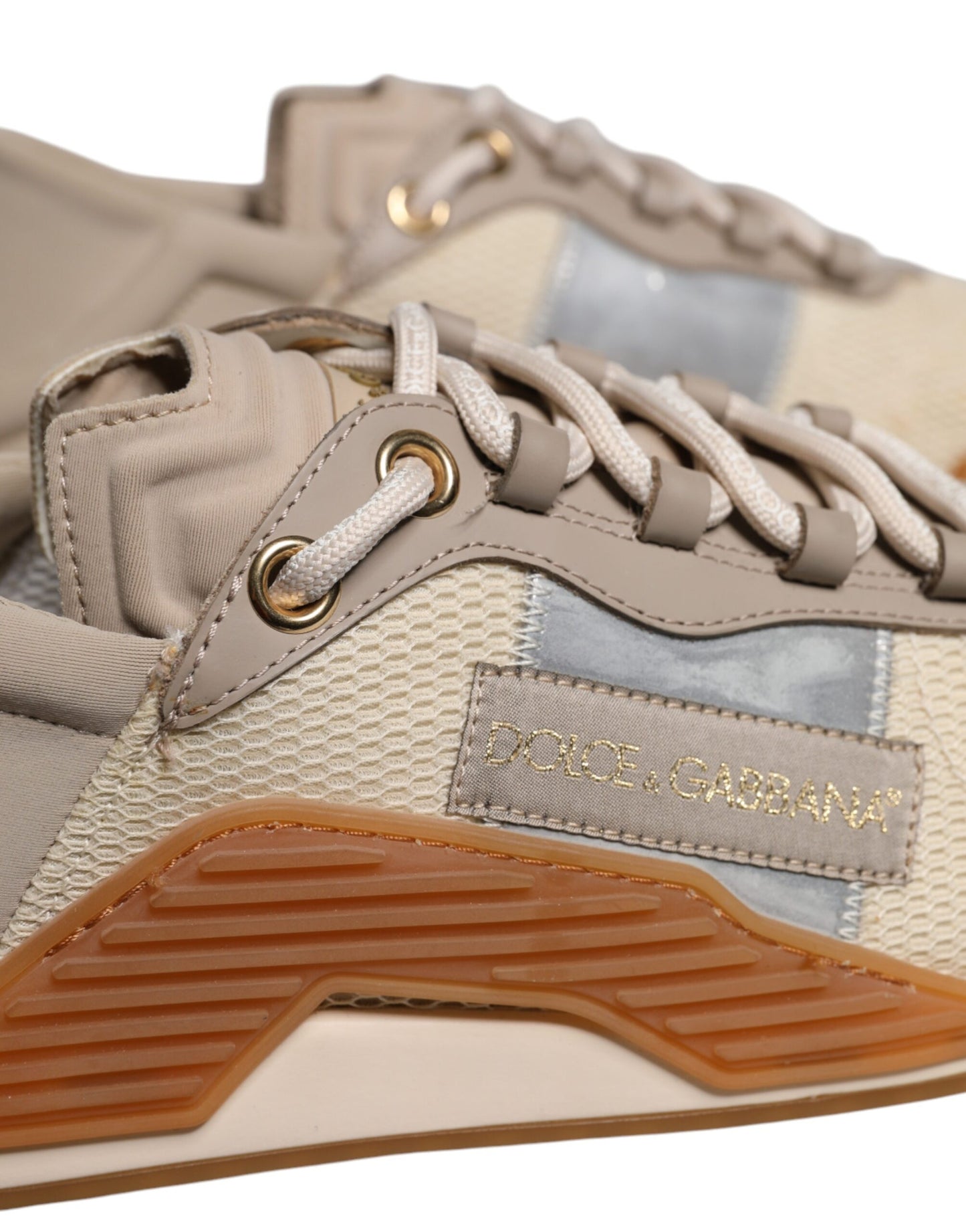 Dolce & Gabbana Multicolor Lace Up Low Top NS1 Turnschuhe Schuhe