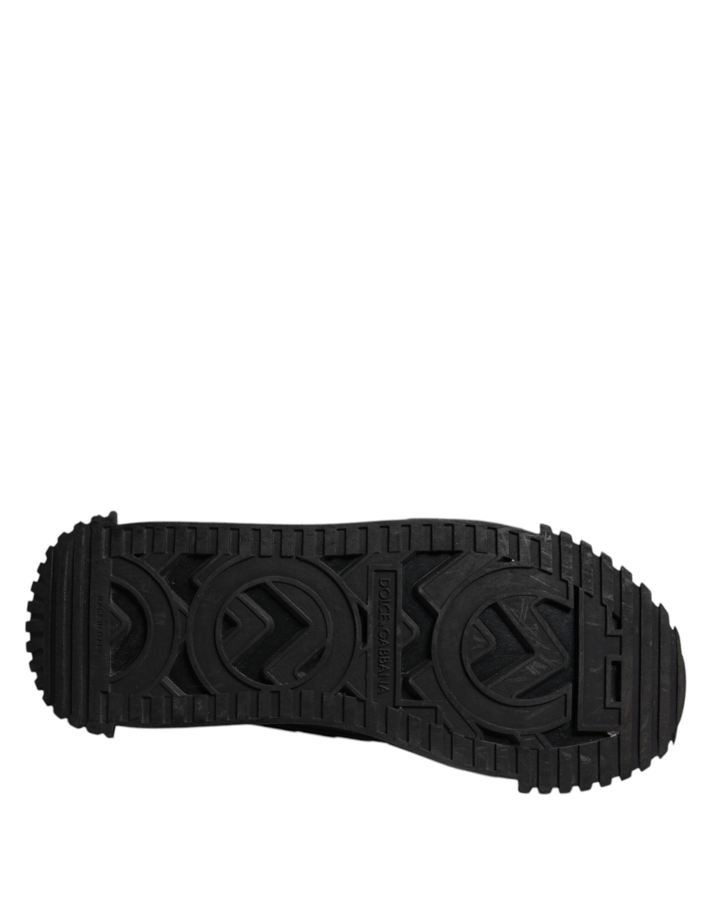 Dolce & Gabbana Schwarz Logo Lace Up Low Top NS1 Turnschuhe Schuhe