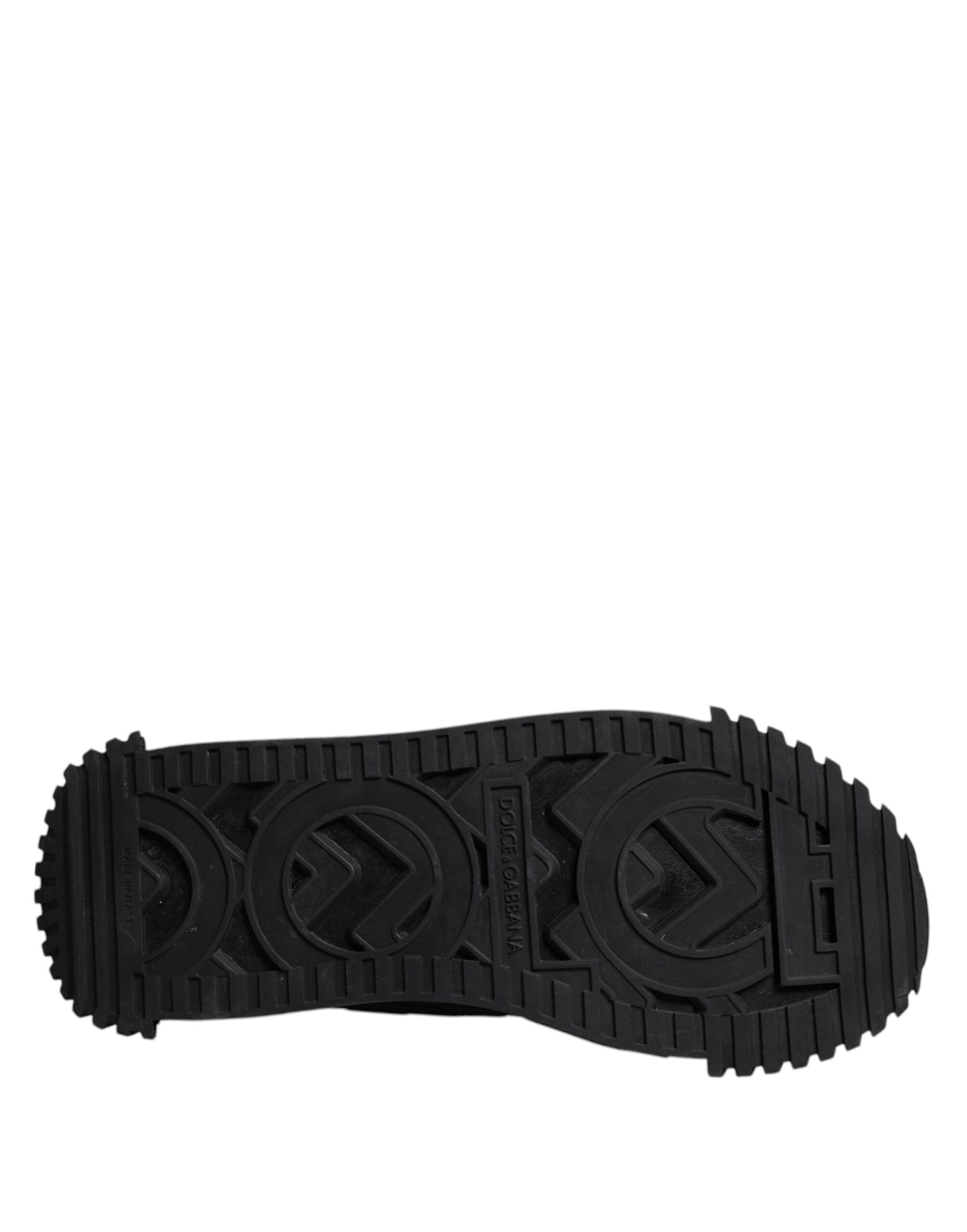 Dolce & Gabbana Schwarz Logo Lace Up Low Top NS1 Turnschuhe Schuhe