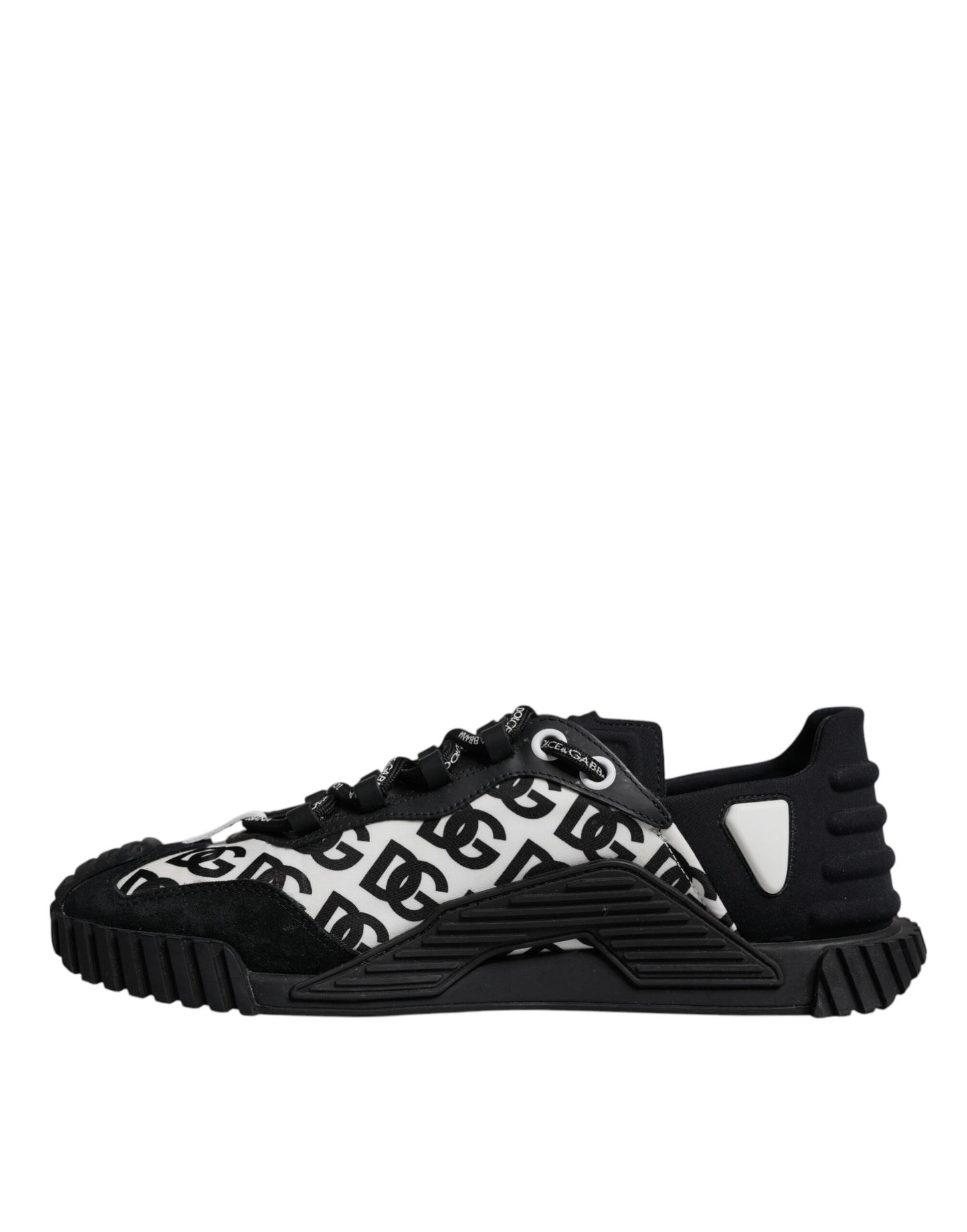 Dolce & Gabbana Schwarz Logo Lace Up Low Top NS1 Turnschuhe Schuhe