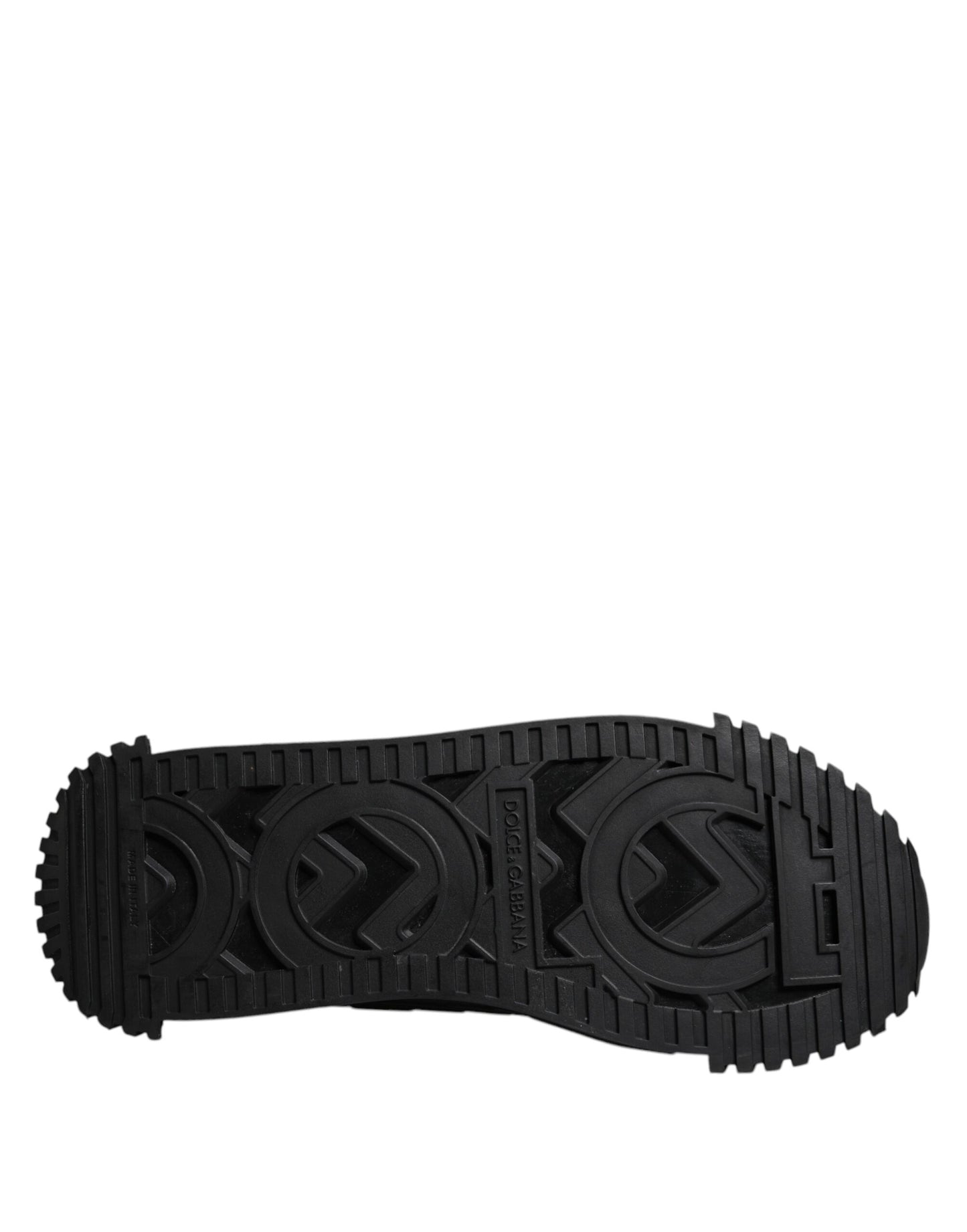 Dolce & Gabbana Schwarz Logo Lace Up Low Top NS1 Turnschuhe Schuhe