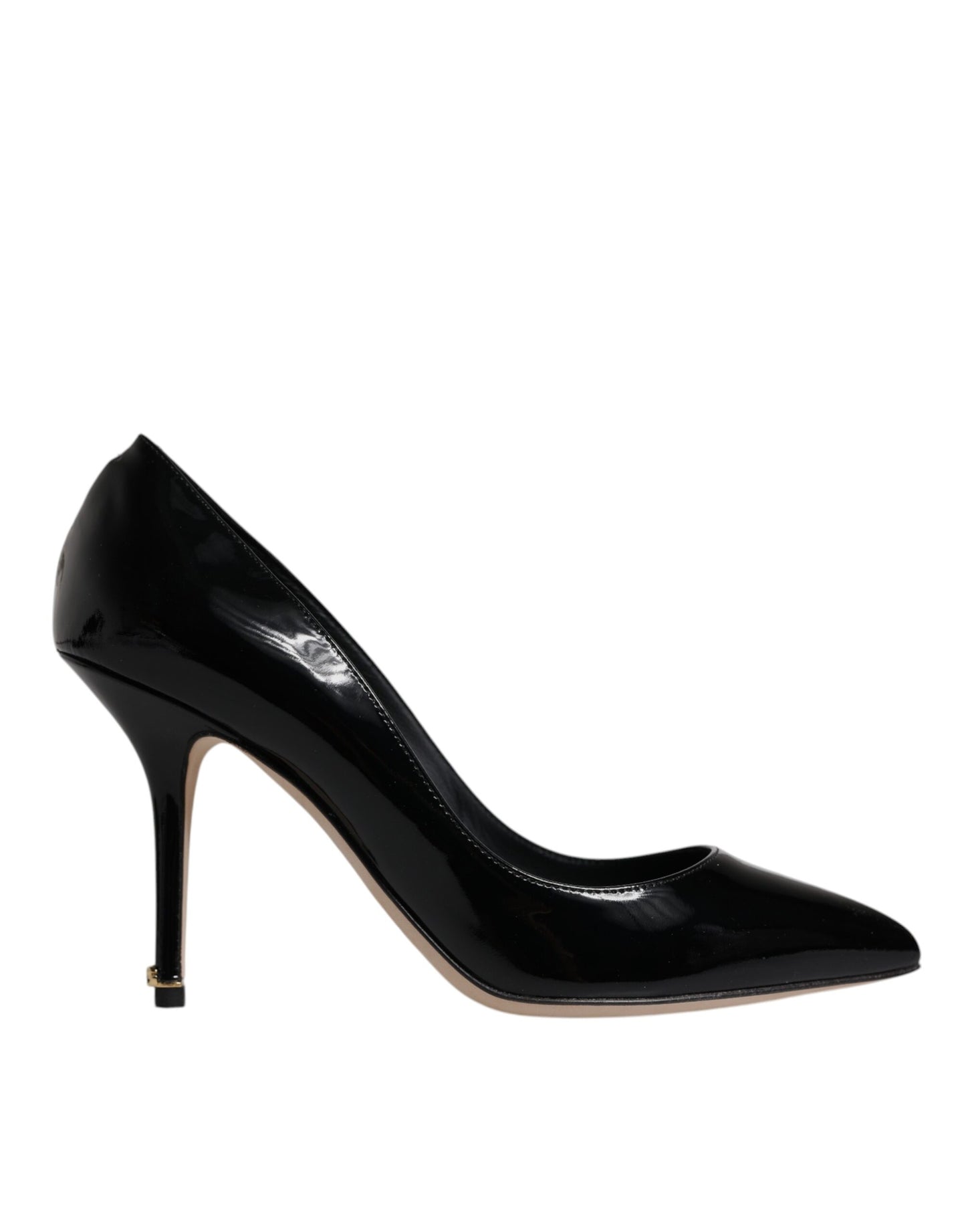 Dolce & Gabbana Schwarze Lackleder High Heels Pumps Schuhe