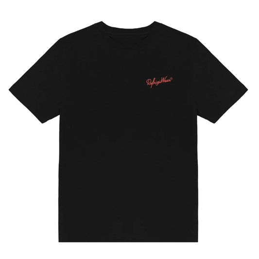 Refrigiwear Schwarzes T-Shirt aus Baumwolle