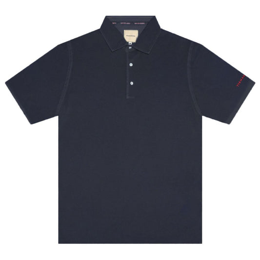 Tramarossa Blaues Baumwoll-Poloshirt
