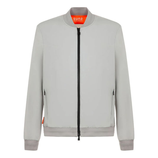Suns Braune Nylon Herren Stretch Jacke