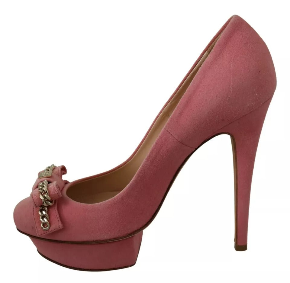 Elisabetta Franchi Rosa Schleife Stiletto Heel Pumps Schuhe