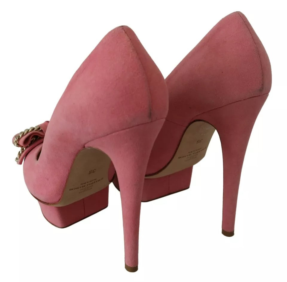 Elisabetta Franchi Rosa Schleife Stiletto Heel Pumps Schuhe