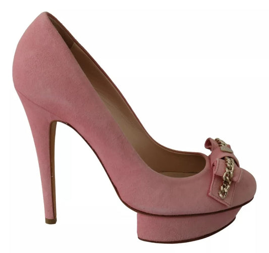 Elisabetta Franchi Rosa Schleife Stiletto Heel Pumps Schuhe
