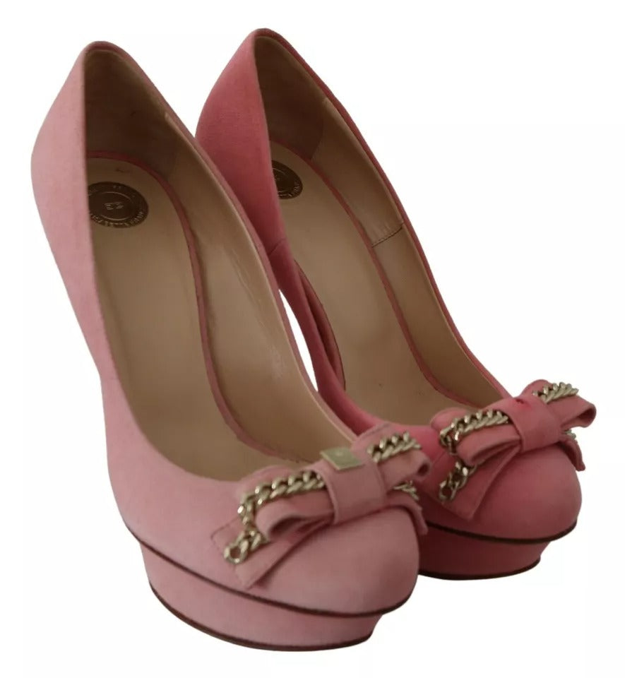 Elisabetta Franchi Rosa Schleife Stiletto Heel Pumps Schuhe