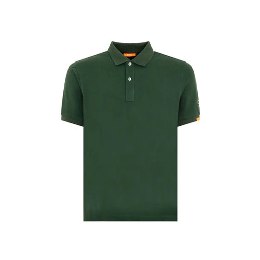 Suns Grünes Baumwoll-Poloshirt