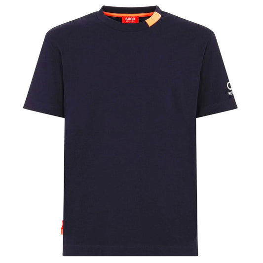 Suns T-Shirt aus blauer Baumwolle
