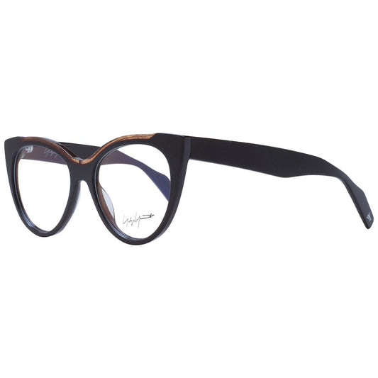 Yohji Yamamoto Braune Kunststoffbrille (Gestell)