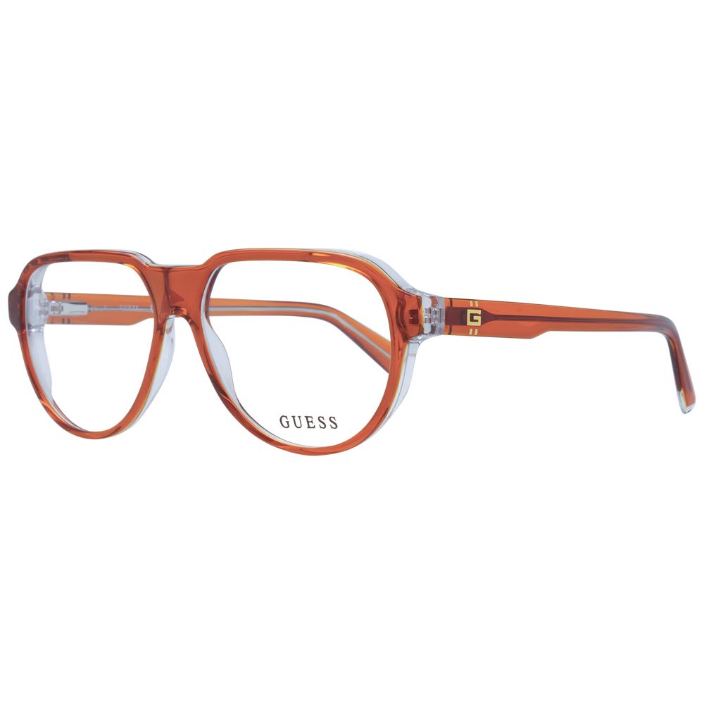Guess Orangefarbene Brille aus Acetat (Gestell)