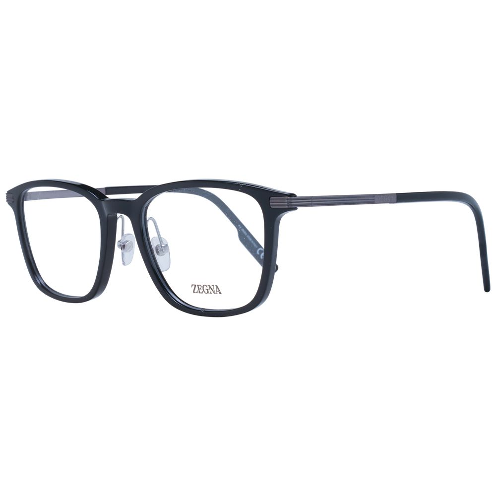 Ermenegildo Zegna Schwarze Kunststoff- & Titan-Brille (Gestelle)
