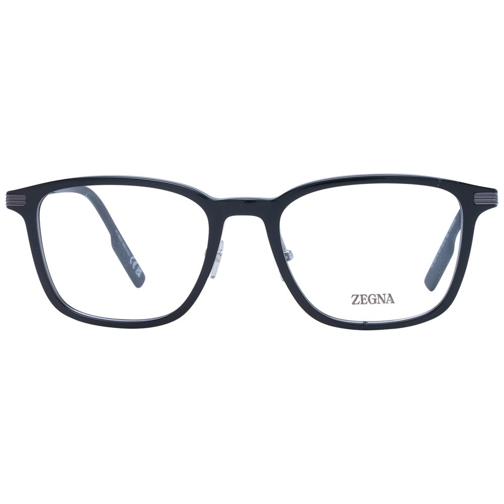 Ermenegildo Zegna Schwarze Kunststoff- & Titan-Brille (Gestelle)